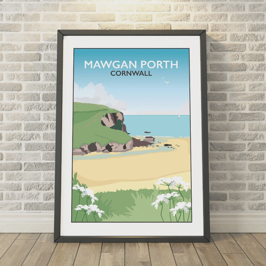 Mawgan Porth Print Framed