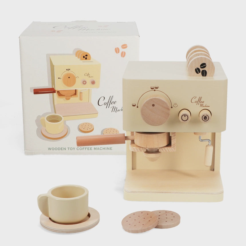 Wooden Toy Coffee Machine