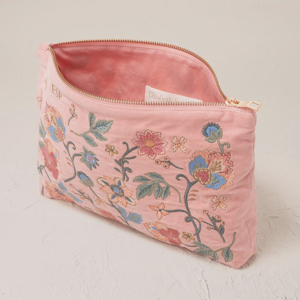 Botanical Garden Makeup Bag - Blush Pink