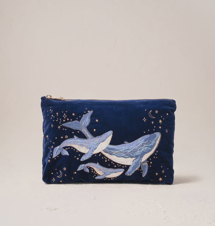 Mystical Whale Everyday Pouch - Navy
