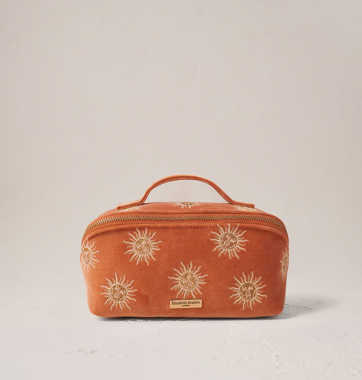 Sun Goddess Open Flat Makeup Bag - Rust