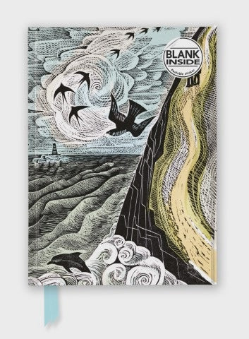 Angela Harding: Cornish Path Foiled Notebook. Blank Inside