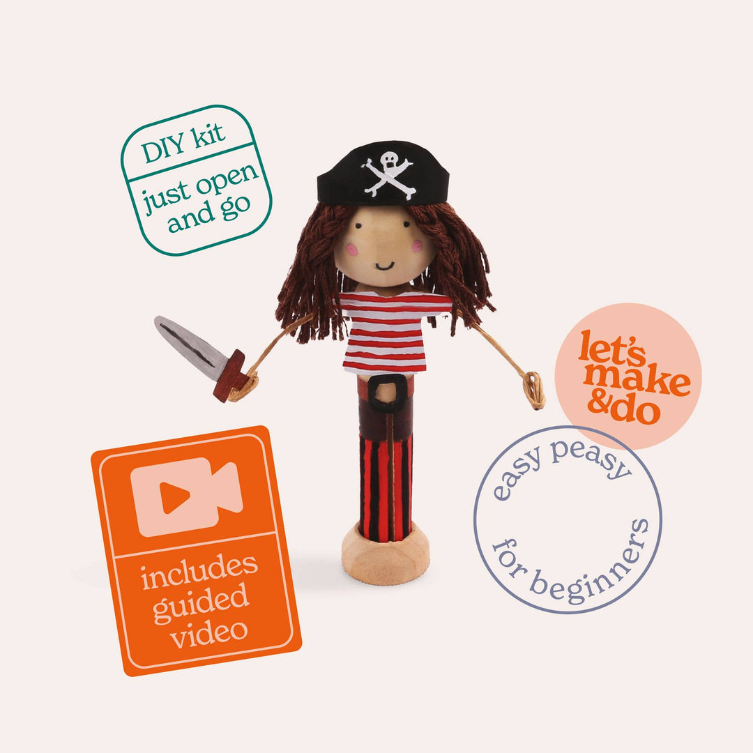 Pirate Peg Doll Kit