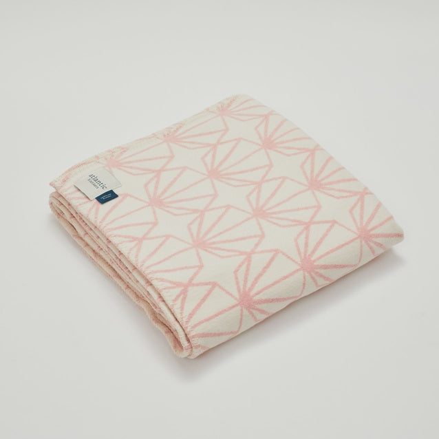 Pink Shell Recycled Cotton Blanket
