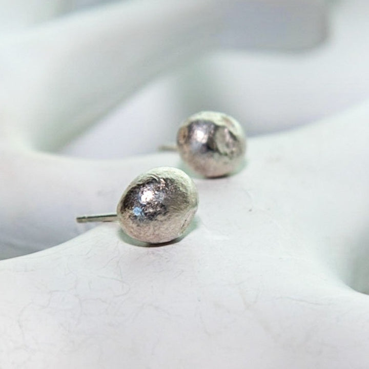 Eco Silver Bobble Studs