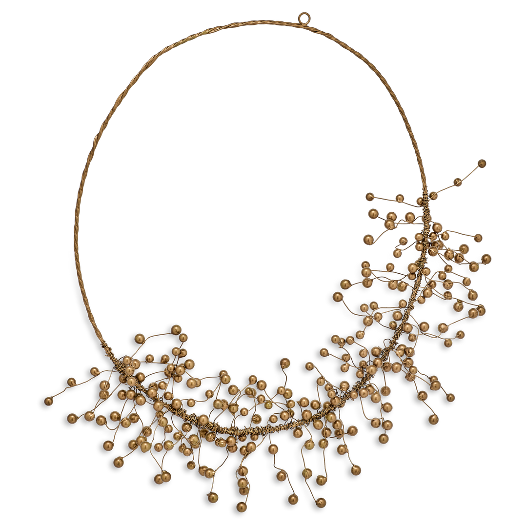 Brass Agatti Berry Wreath