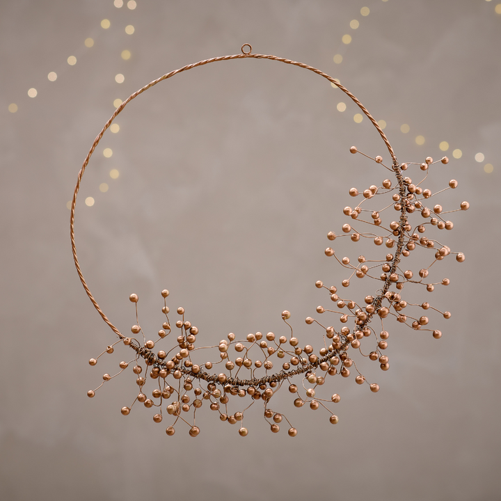 Brass Agatti Berry Wreath