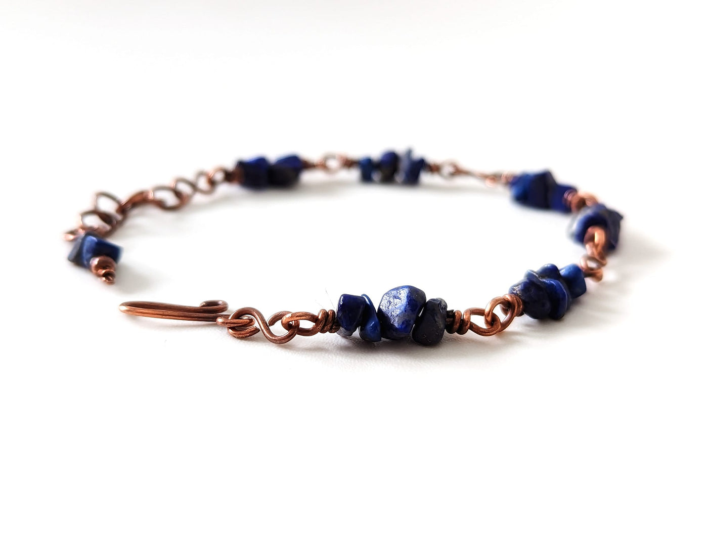 Copper and Lapis Lazuli Bracelet