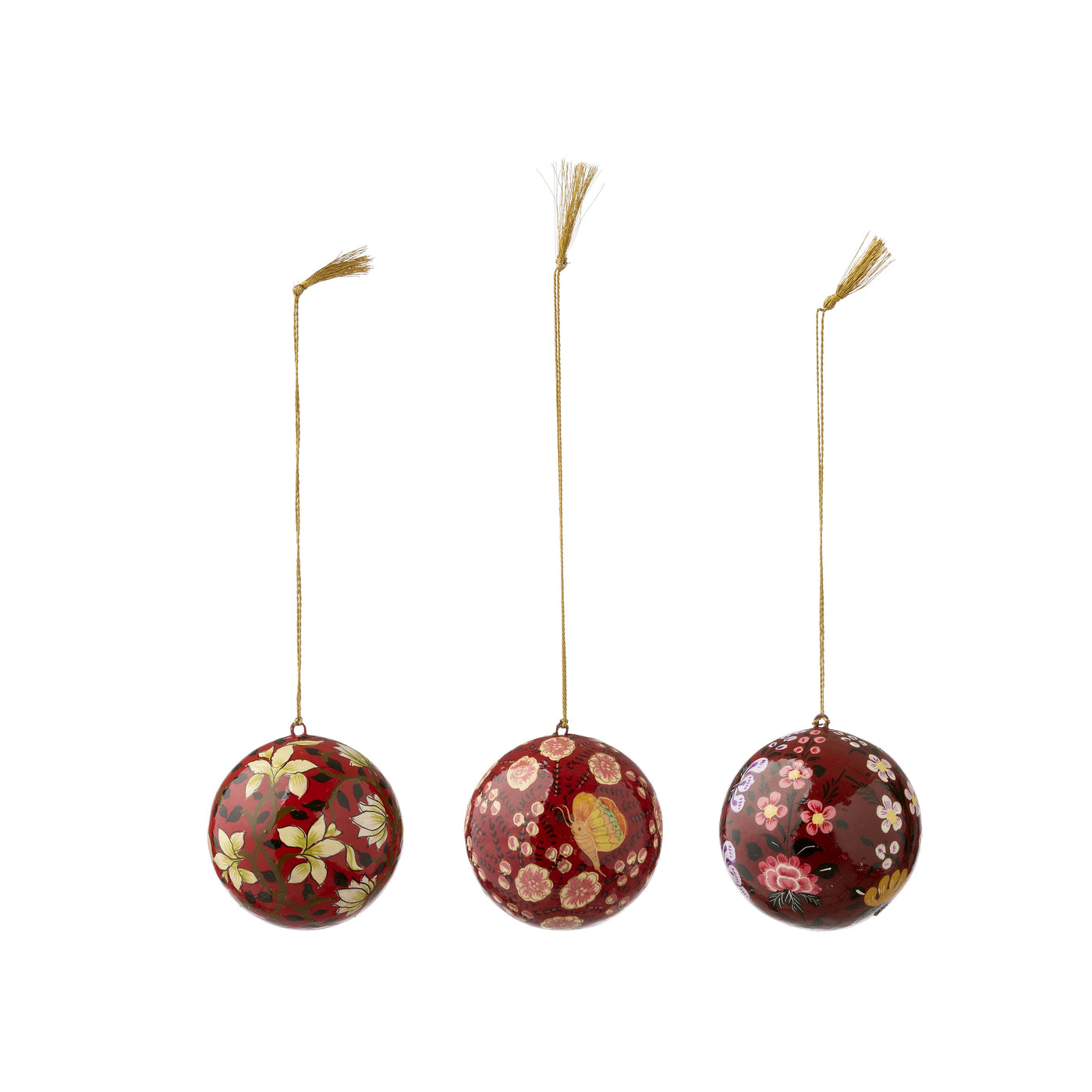 Box Sitapur Ruby Red Bauble Decorations
