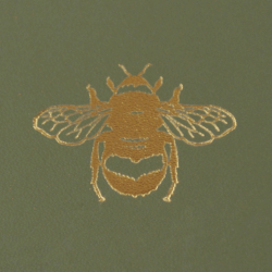 Recycled Leather 'Bee' Journal