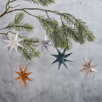 Paper Star Christmas Tree Decorations