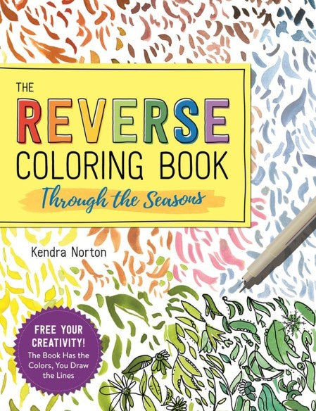 The reverse colouring book