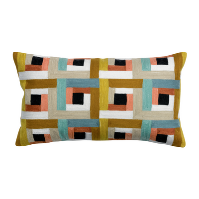 Rectangle Embroidered Delia Cushion Cover